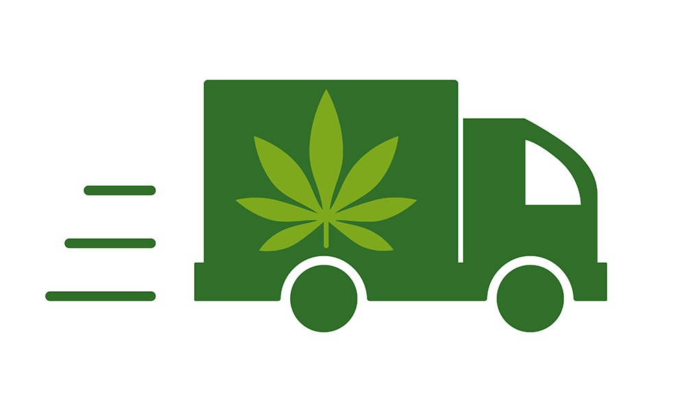 marijuana delivery truck